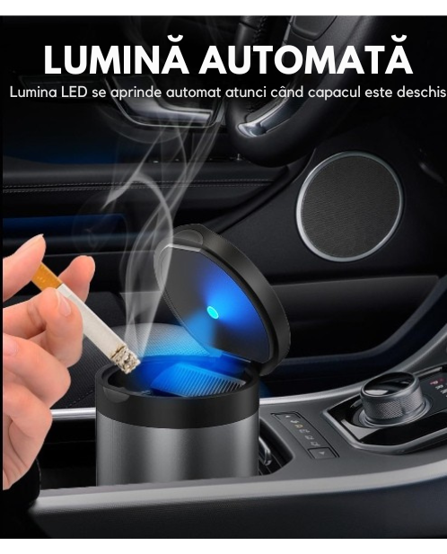 Scrumieră Elegantă cu Capac
